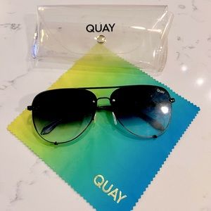 QUAY all black sunglasses